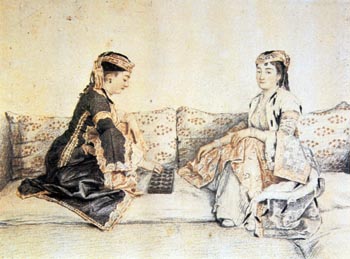 Greek Women Playing Mancala