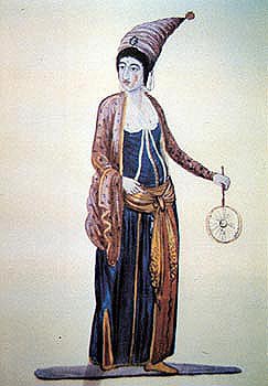 Woman with a fan