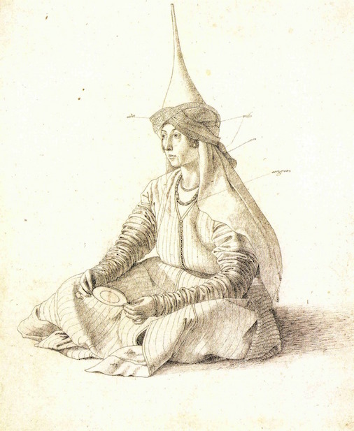 bellini's drawing of a serving woman
