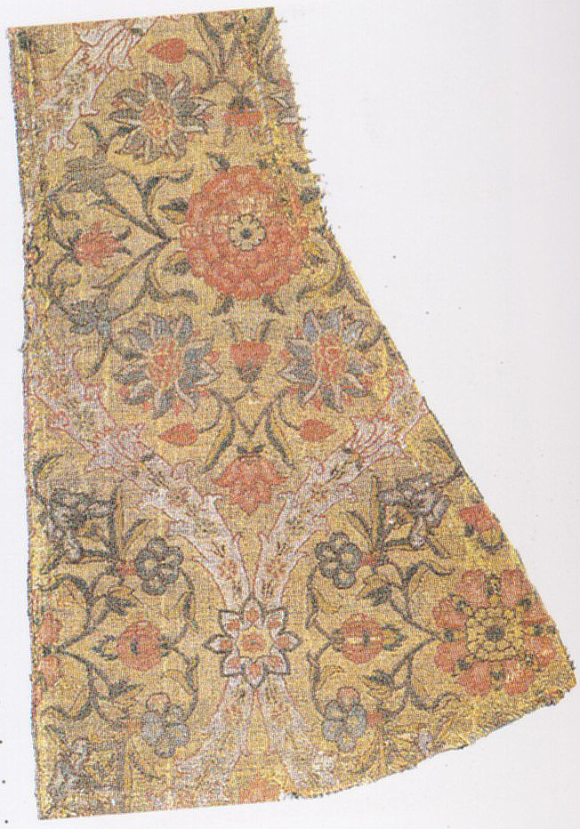 silk brocade, 17th century