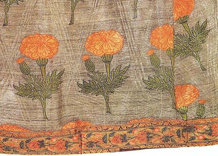 Example of floral textile