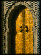 beautiful doorway in Fez